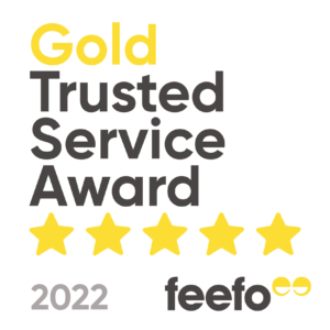 Feefo Gold Trusted Service Award 2022
