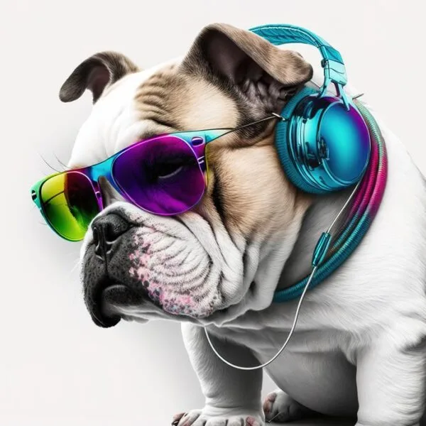 Cool Bulldog Digitally Printed Photo Roller Blind - Image 2