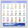 3D Shapes Digitally Printed Photo Roller Blind