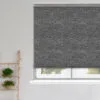 Crush London Slate Velvet Blackout Roller Blind