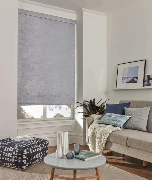 Crush Cornish Blue Velvet Blackout Roller Blind - Image 2