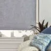 Crush Cornish Blue Velvet Blackout Roller Blind - Image 3