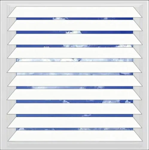 Gloss White aluminium venetian blind - Image 2