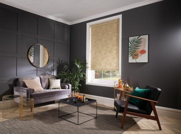 Collina Antique Gold blackout roller blind - Image 6