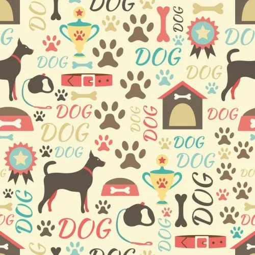 Retro Dogs Digitally Printed Photo Roller Blind - Image 2