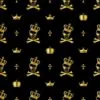 Skulls Gold Digitally Printed Photo Roller Blind - Image 2